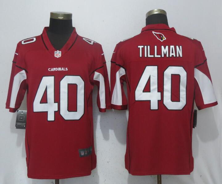 Men Arizona Cardinals #40 Tillman Red Nike Vapor Untouchable Limited Playe NFL Jerseys